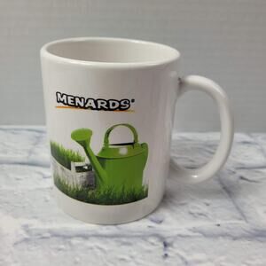 NWT Menards Watering Can Gardening Stoneware Mug 11 ounce